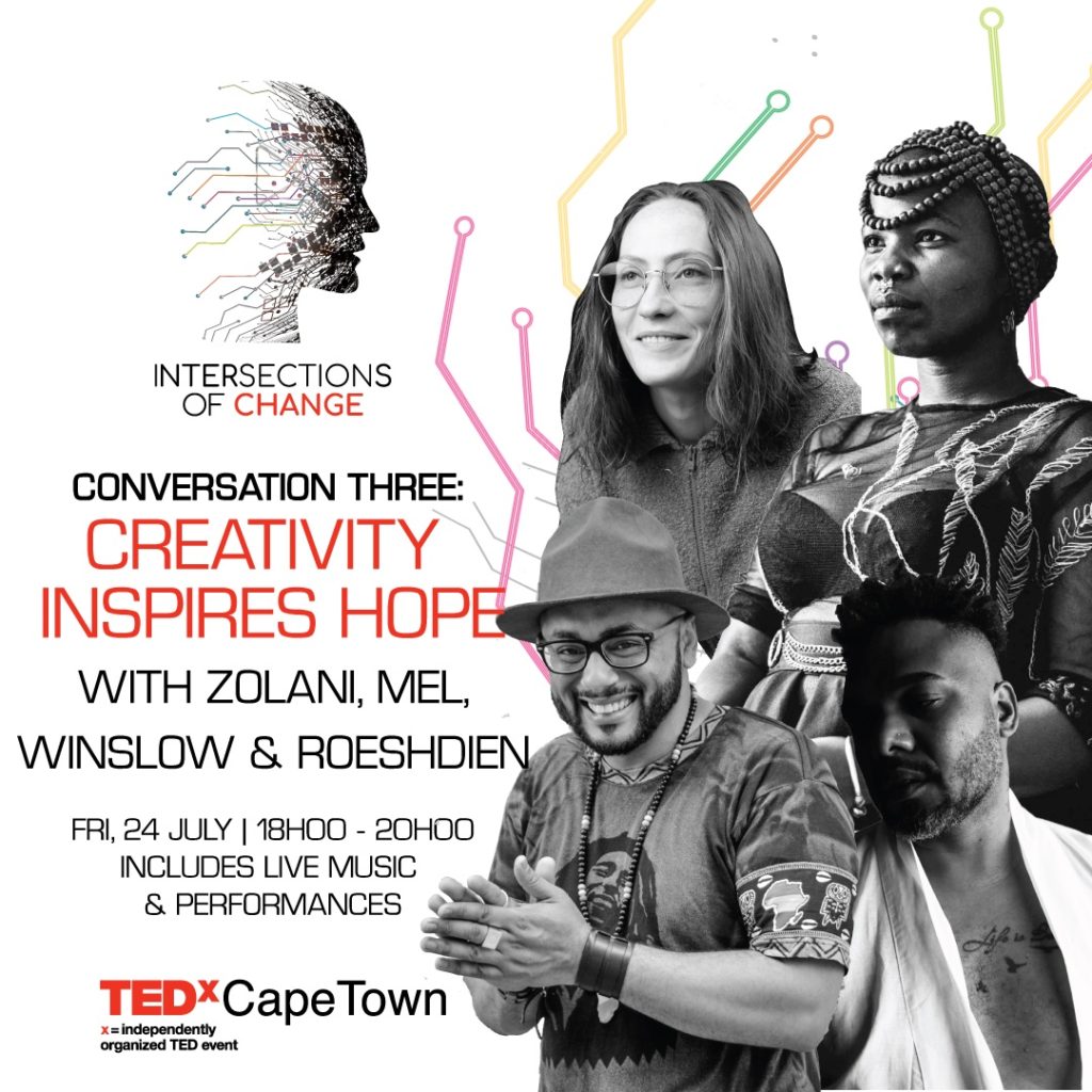 TEDX CAPE TOWN - CREATIVITY INSPIRES HOPE POSTER